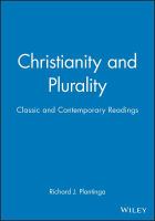 Christianity and Plurality: Classic and Contemporary