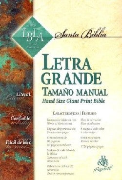 Lbla Letra Grande Tamano Manual Con Indice (Nasb Handsize Giant Print Black Indexed)