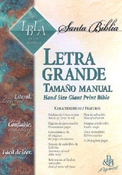 Lbla Letra Grande Tamano Manual Negro (Nasb Handsize Giant Print Black)