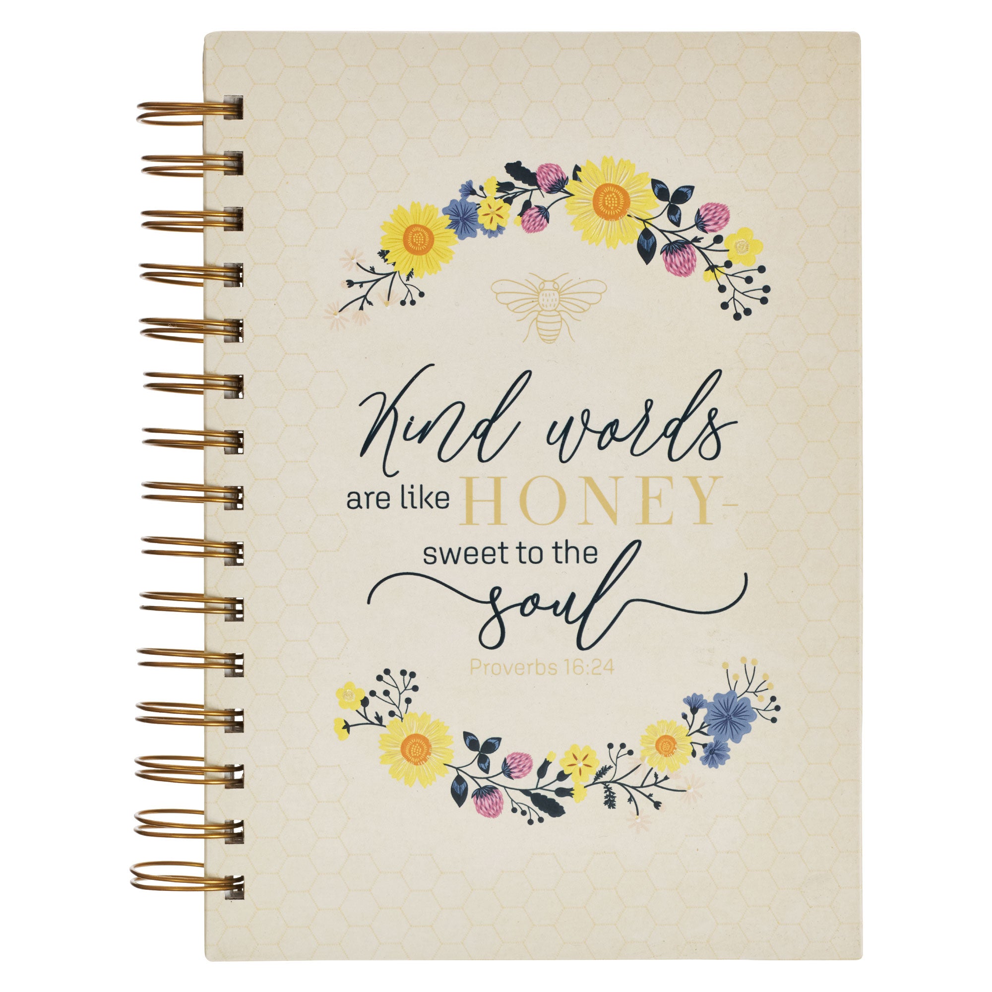 Journal: Kind Words,  Prov. 16:24, Navy (Kindness is Like Honey)