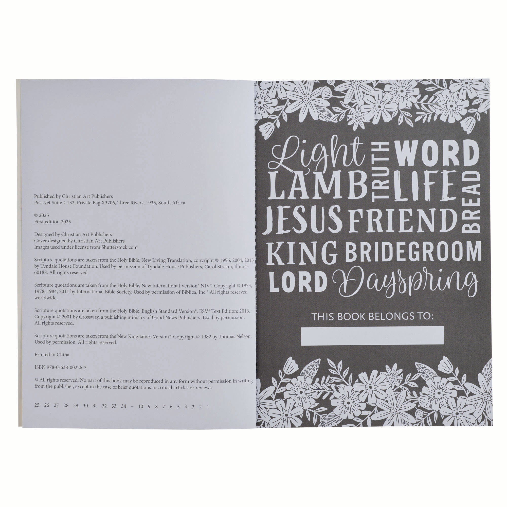 The Names of Jesus (Colouring Book)