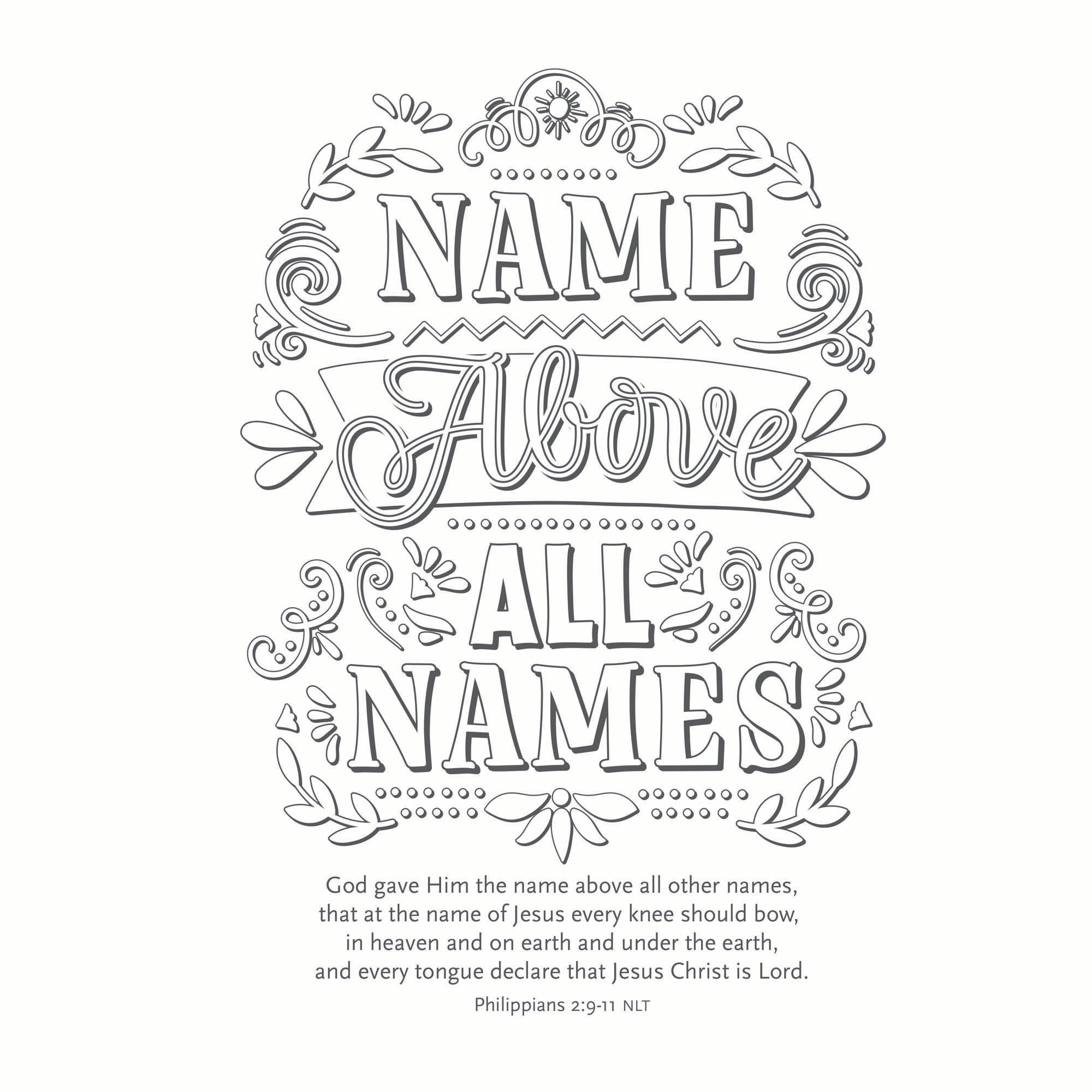 The Names of Jesus (Colouring Book)