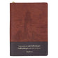 Journal Zippered: I Will Carry You (Isa. 46:4) Two-Tone Brown (LIghthouse Collection)