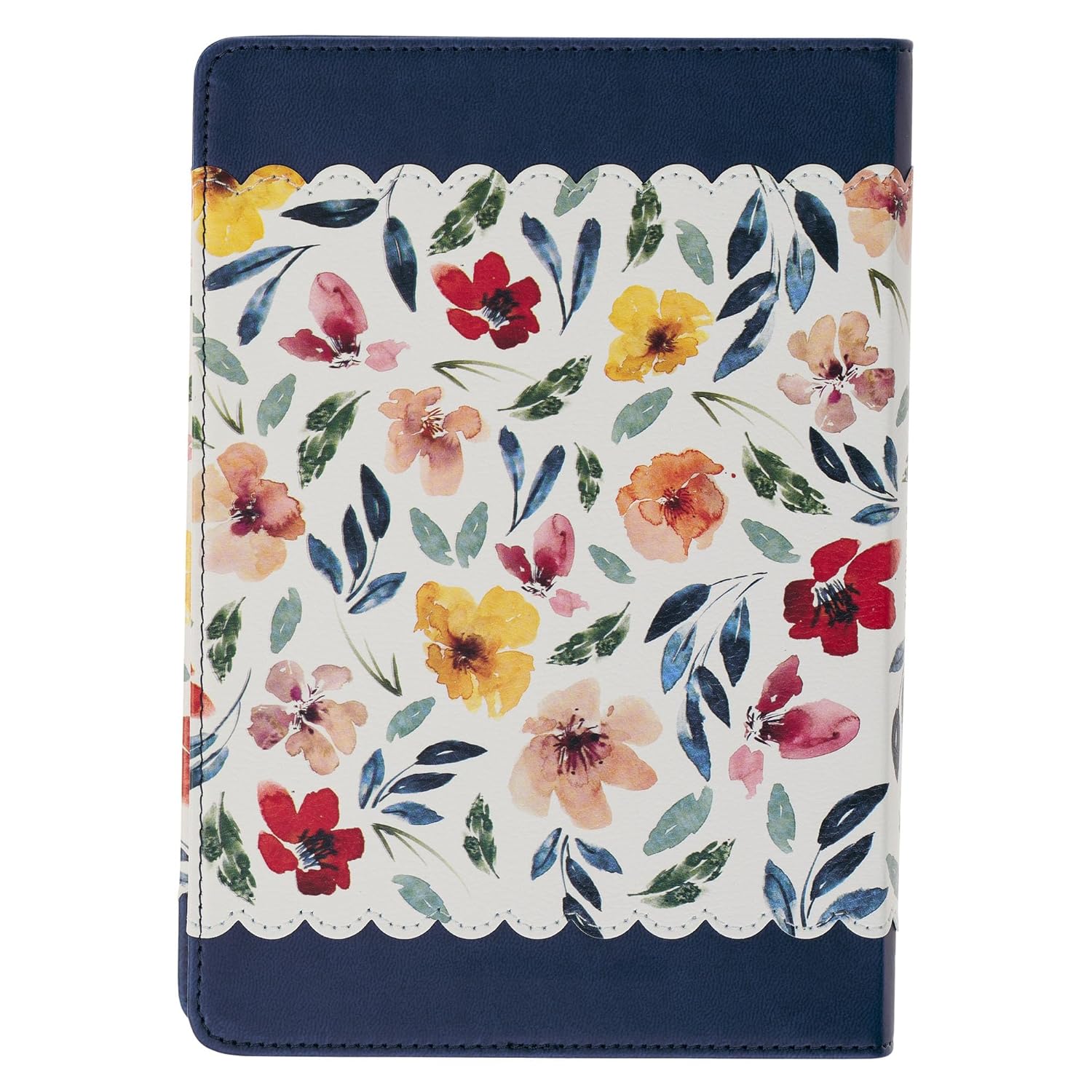 Journal: Rejoice, Always (1 Thess. 5:16-18) Navy Floral (Grateful Garden Collection)