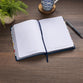 Journal: Rejoice, Always (1 Thess. 5:16-18) Navy Floral (Grateful Garden Collection)