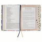 NLT The Spiritual Growth Bible, Navy with leaves