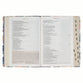 NLT The Spiritual Growth Bible, Navy with leaves