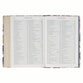 NLT The Spiritual Growth Bible, Navy with leaves
