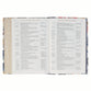 NLT The Spiritual Growth Bible, Navy with leaves