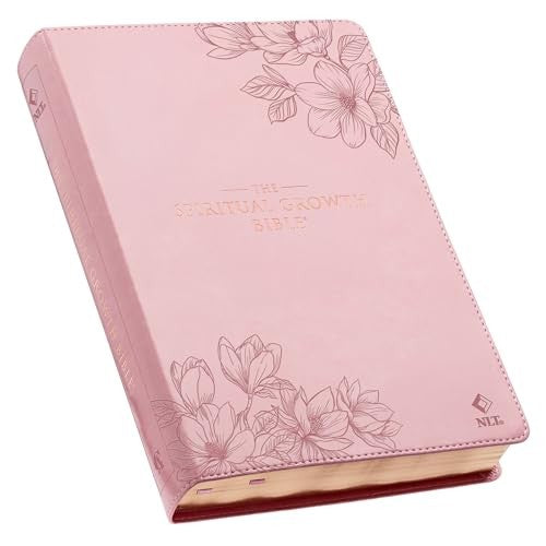 NLT The Spiritual Growth Bible, Pink Floral