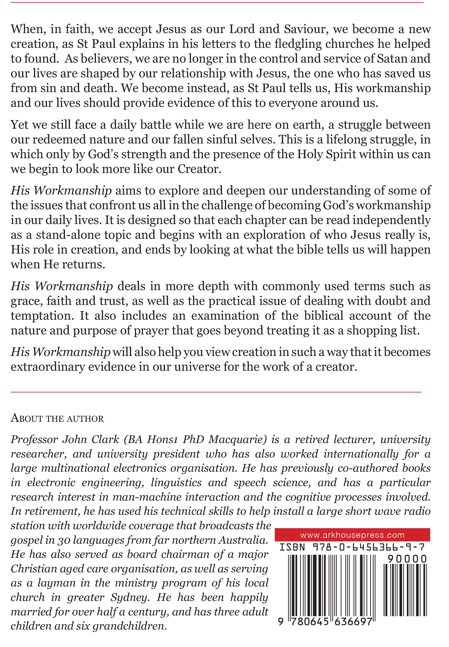 His Workmanship: Reflections on Living in Christ