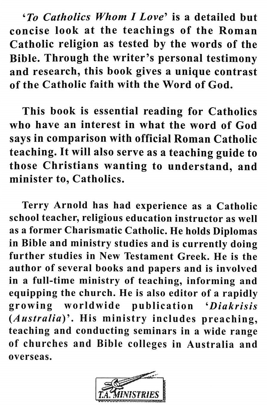 To Catholics Whom I Love (2006)