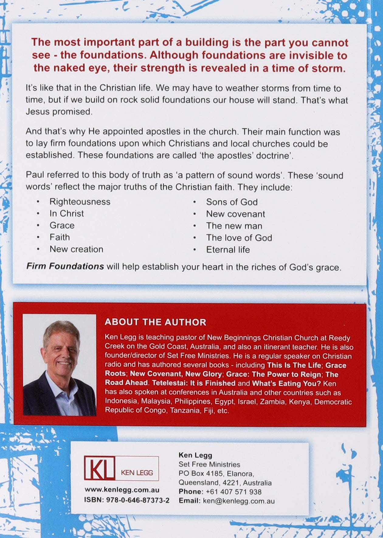Firm Foundations: Building Your Life on the Finished Work of Christ
