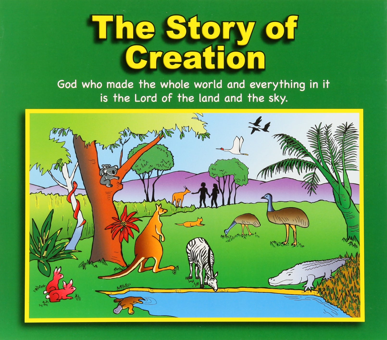 Creation Story Poster: 3 Panel Concertina Poster in English