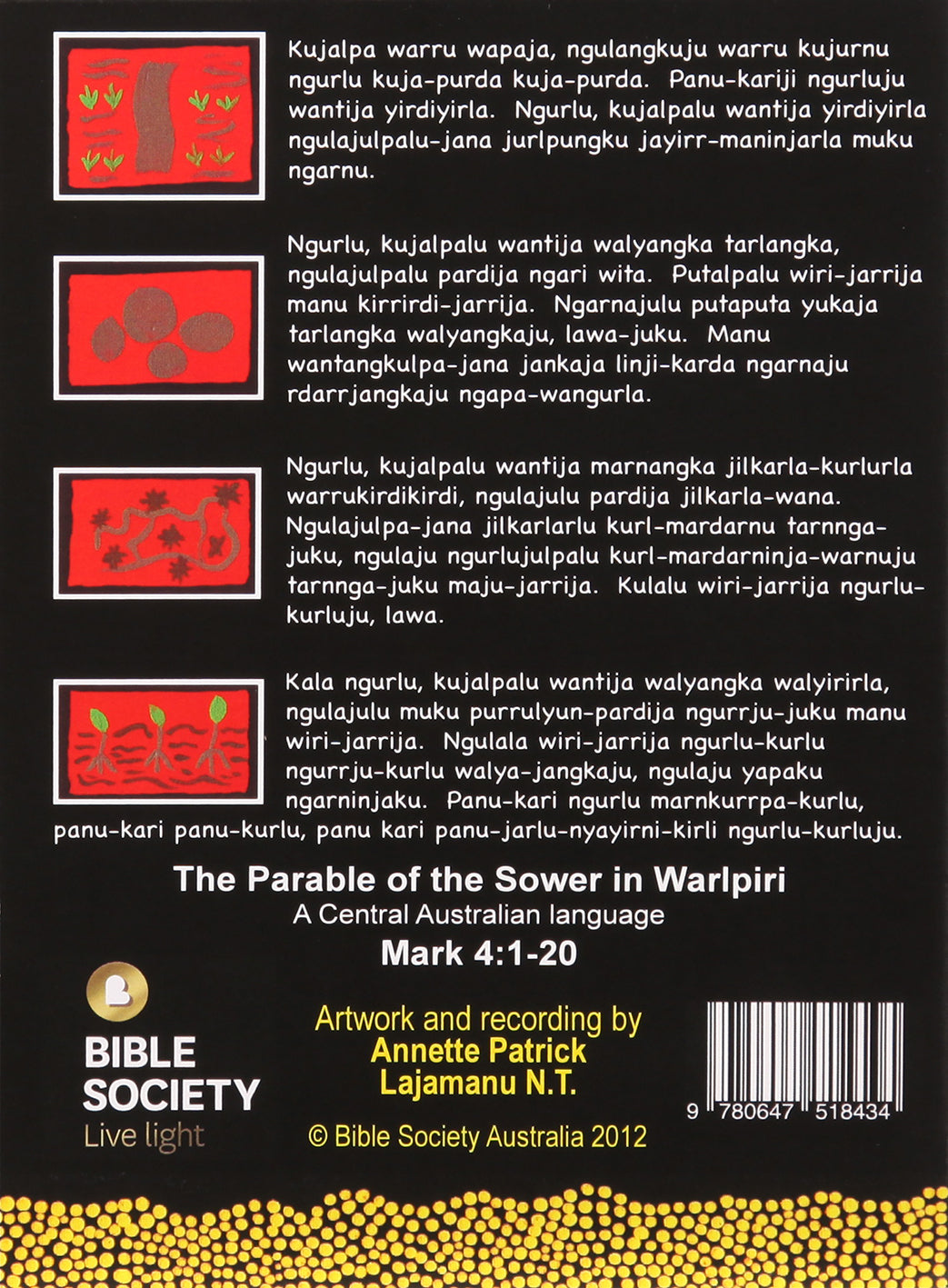 Parable of the Sower Mark 4: 1-20 - Warlpiri (1 Cd)