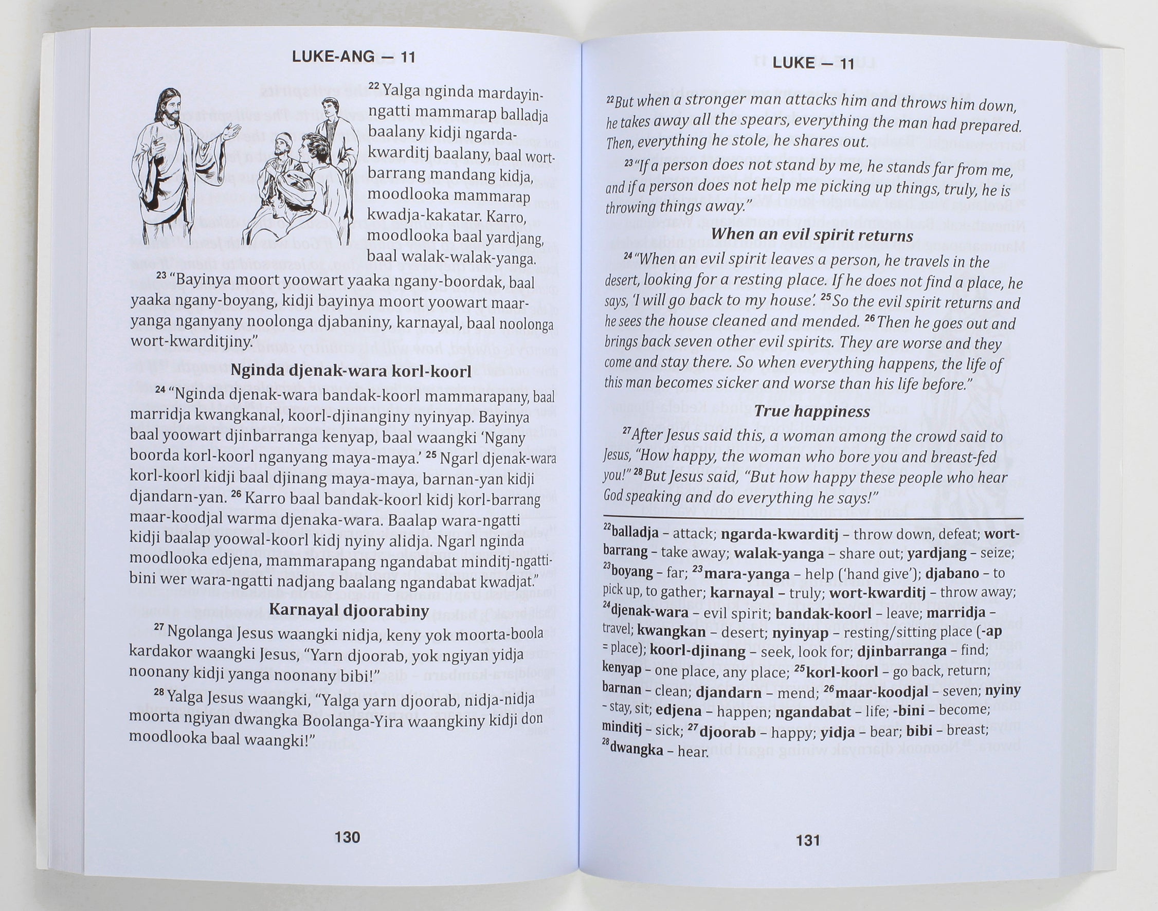 Nyoongar/English Gospel of Luke