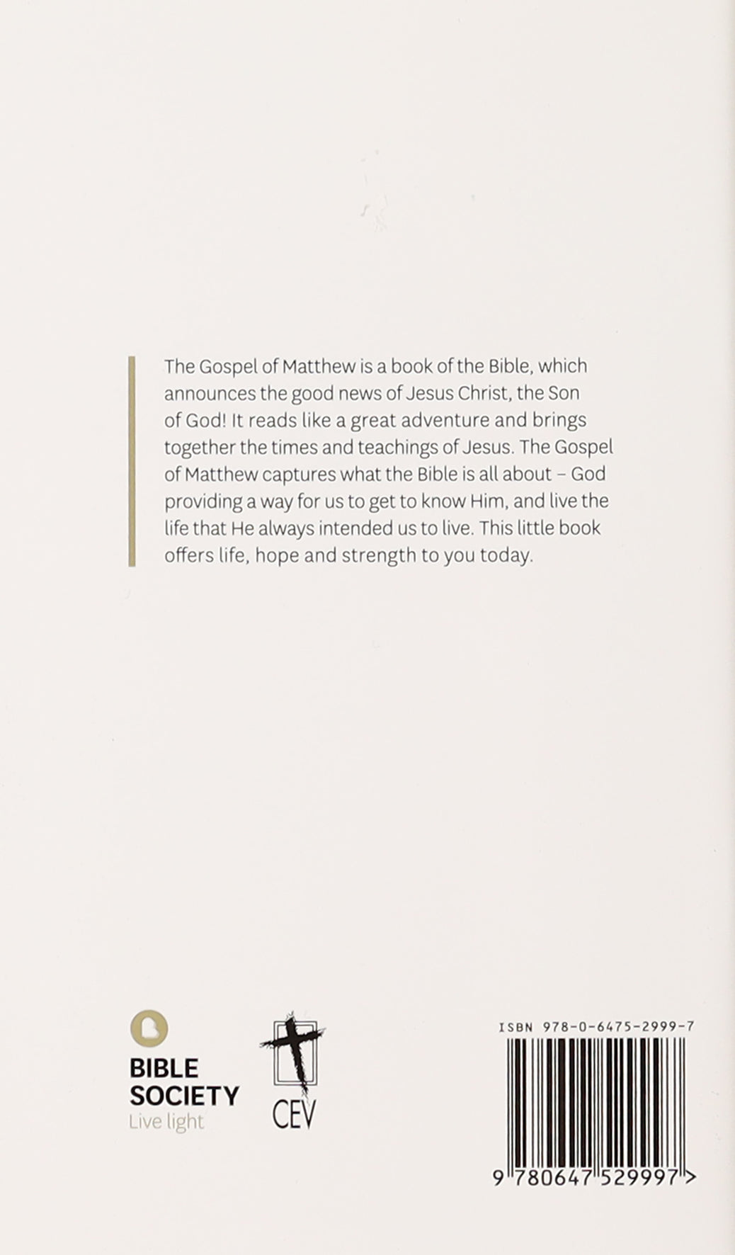 CEV Gospel of Matthew