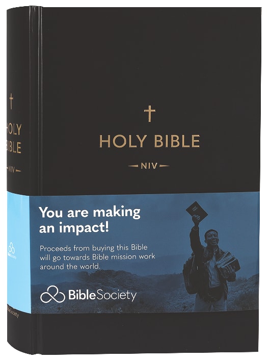 NIV Black Pew Bible Single Column With Large Print
