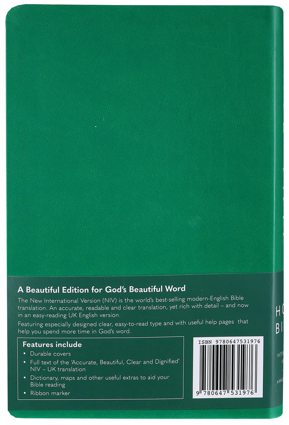 NIV Slimline Bible Rich Green