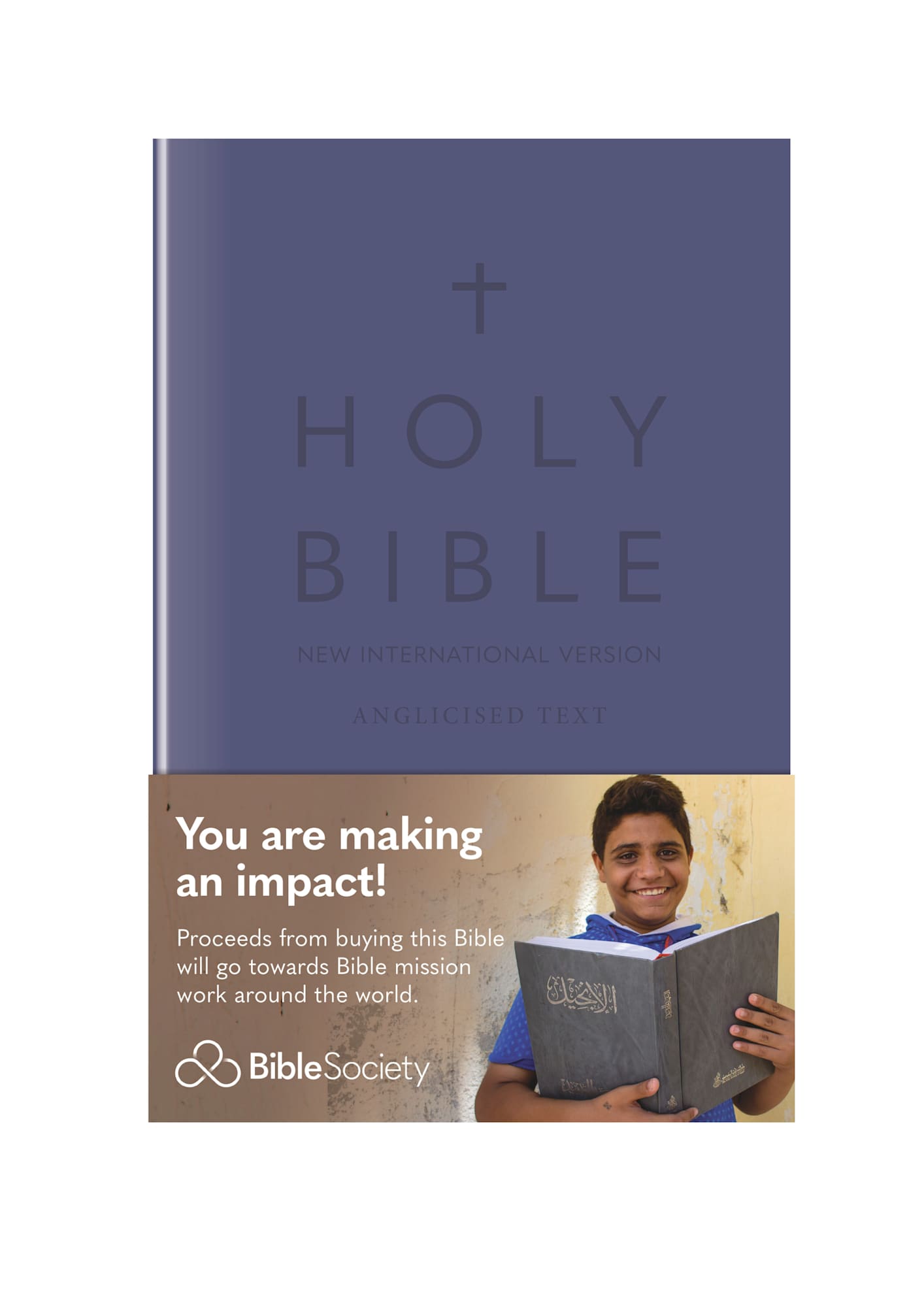 NIV Slimline Bible Blue Lavender