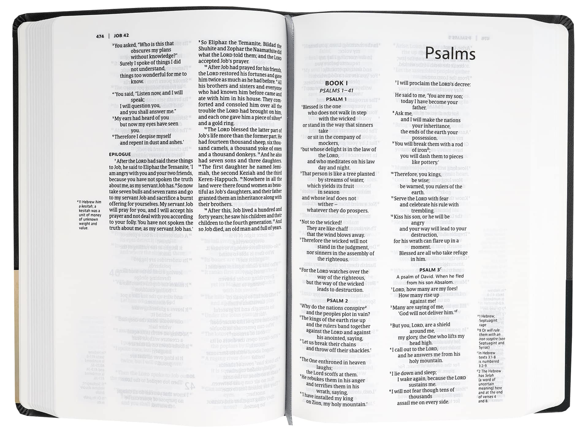 NIV Slimline Bible Charcoal