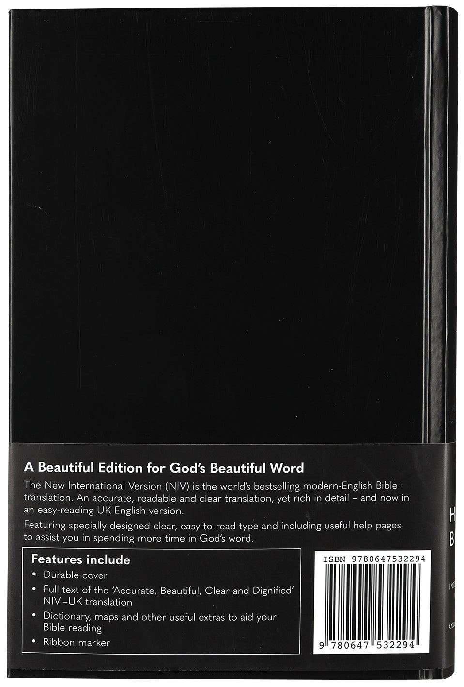 NIV Slimline Bible Black (Anglicised) (Black Letter Edition)