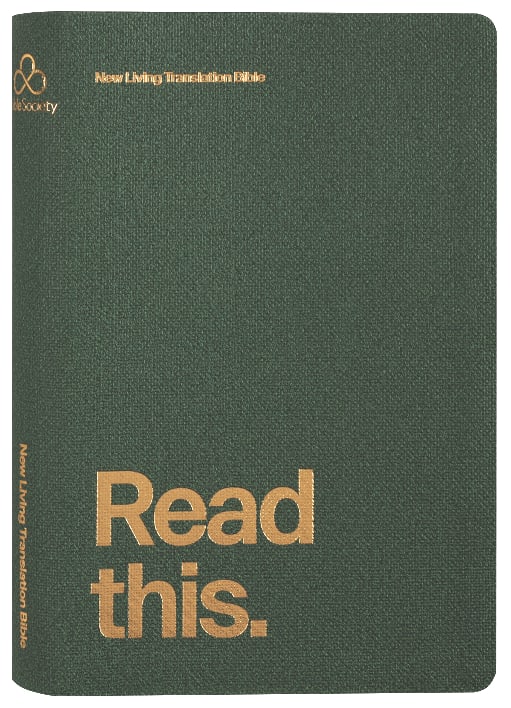 NLT  Read This Bible Flecked Green (Anglicised)