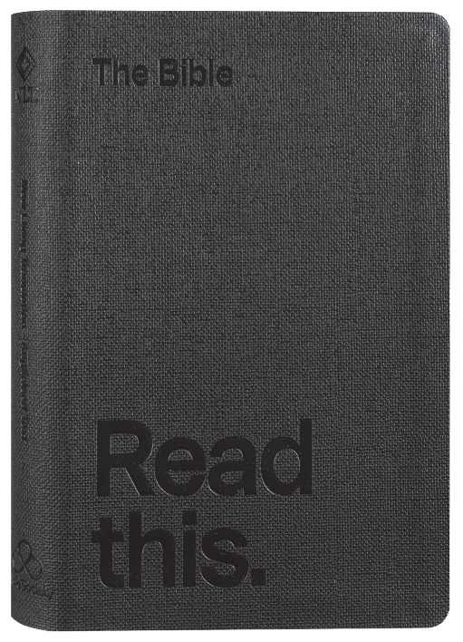 NLT Read This Bible Dappled Black (Anglicised)