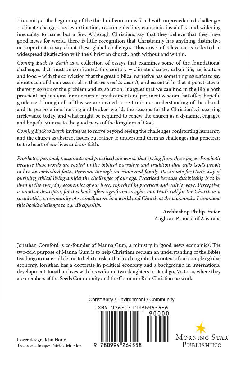 Coming Back to Earth (2nd Edition): Essays on the Church, Climate Change, Cities, Agriculture and Eating
