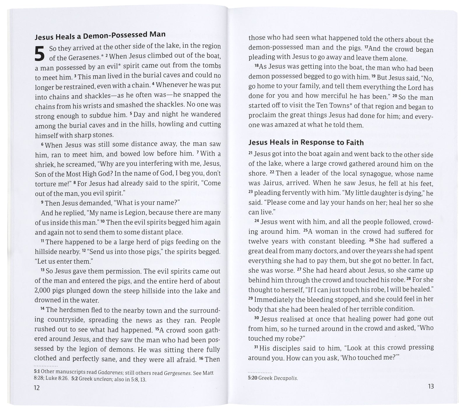 NLT Gospel of Mark (Anglicised)