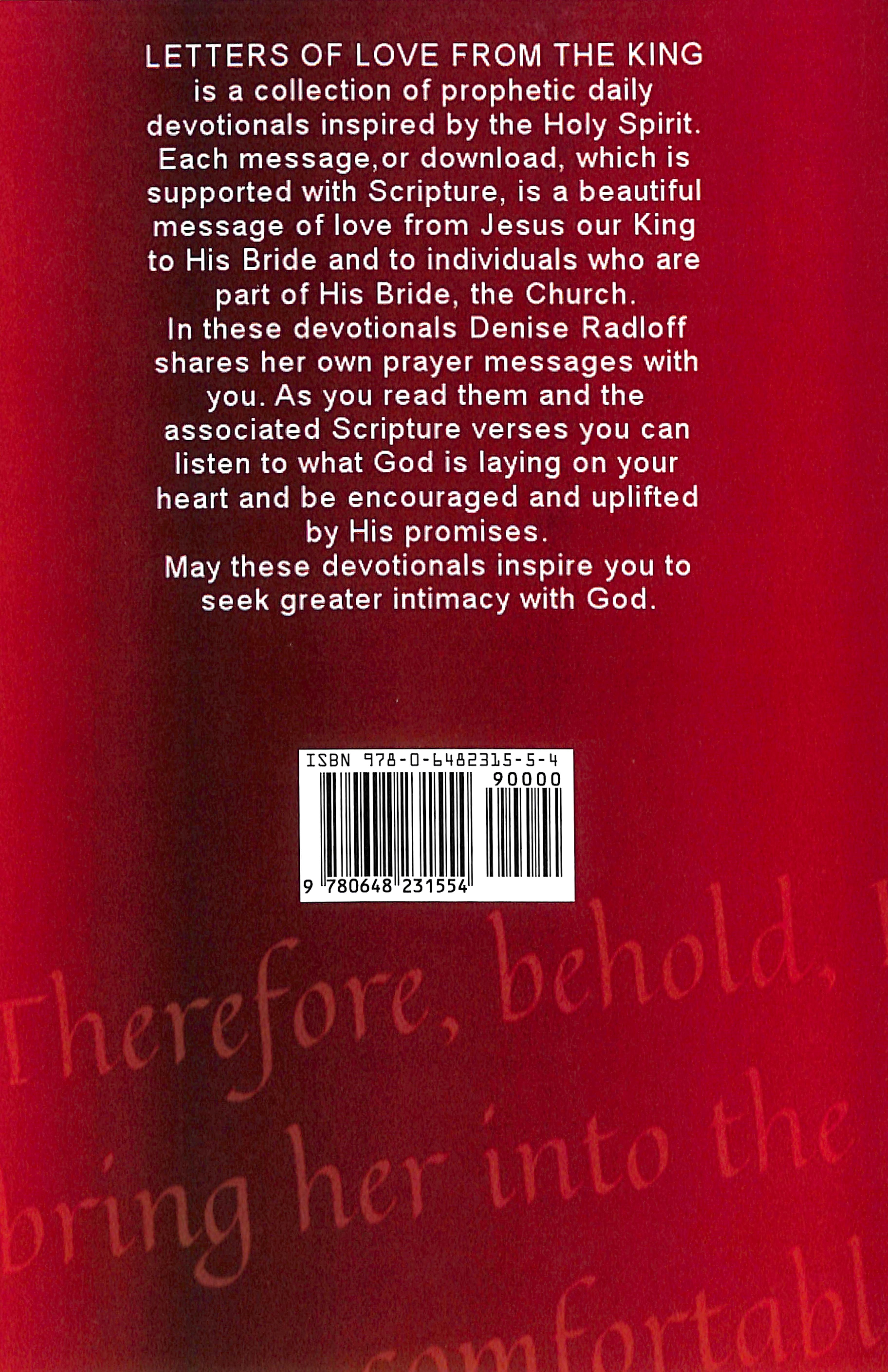 Letters of Love From the King: Prophetic Daily Devotionals