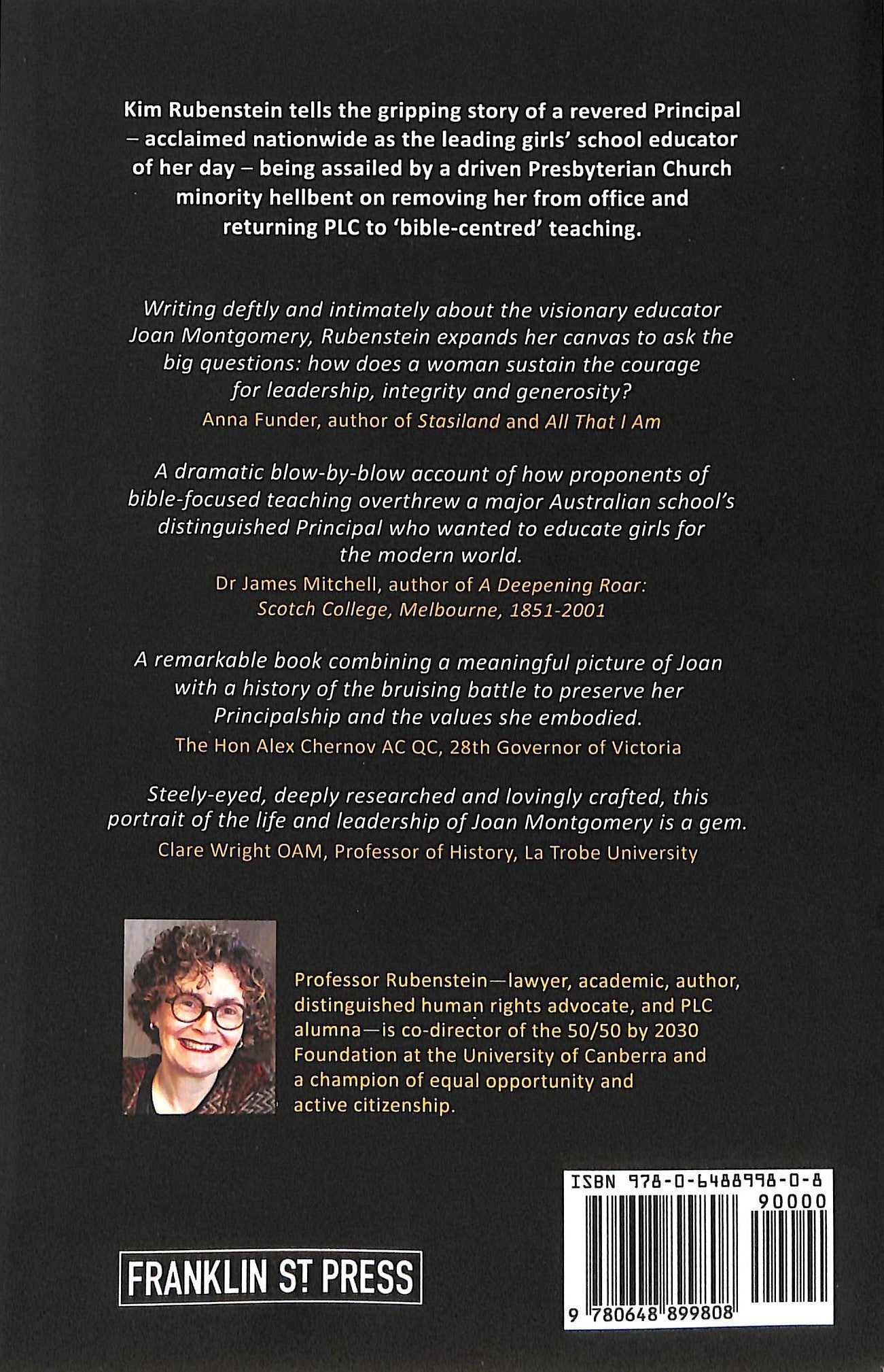 The Vetting of Wisdom: Joan Montgomery and the Fight For Plc
