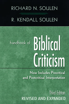 Handbook of Biblical Criticism (3rd Edition)
