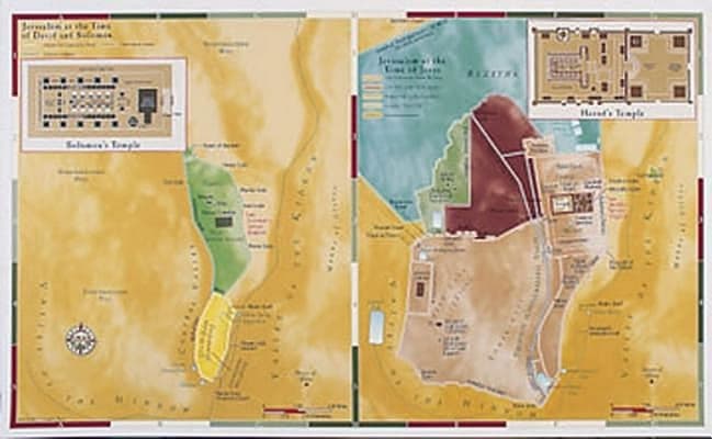 Jerusalem - Old Testament/New Testament Comparison (Abingdon Bible Land Maps Series)