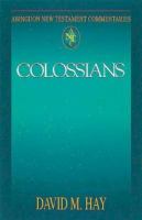 Colossians (Abingdon New Testament Commentaries Series)
