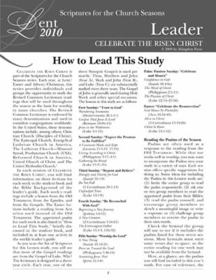 Celebrate the Risen Christ (Leader's Guide)