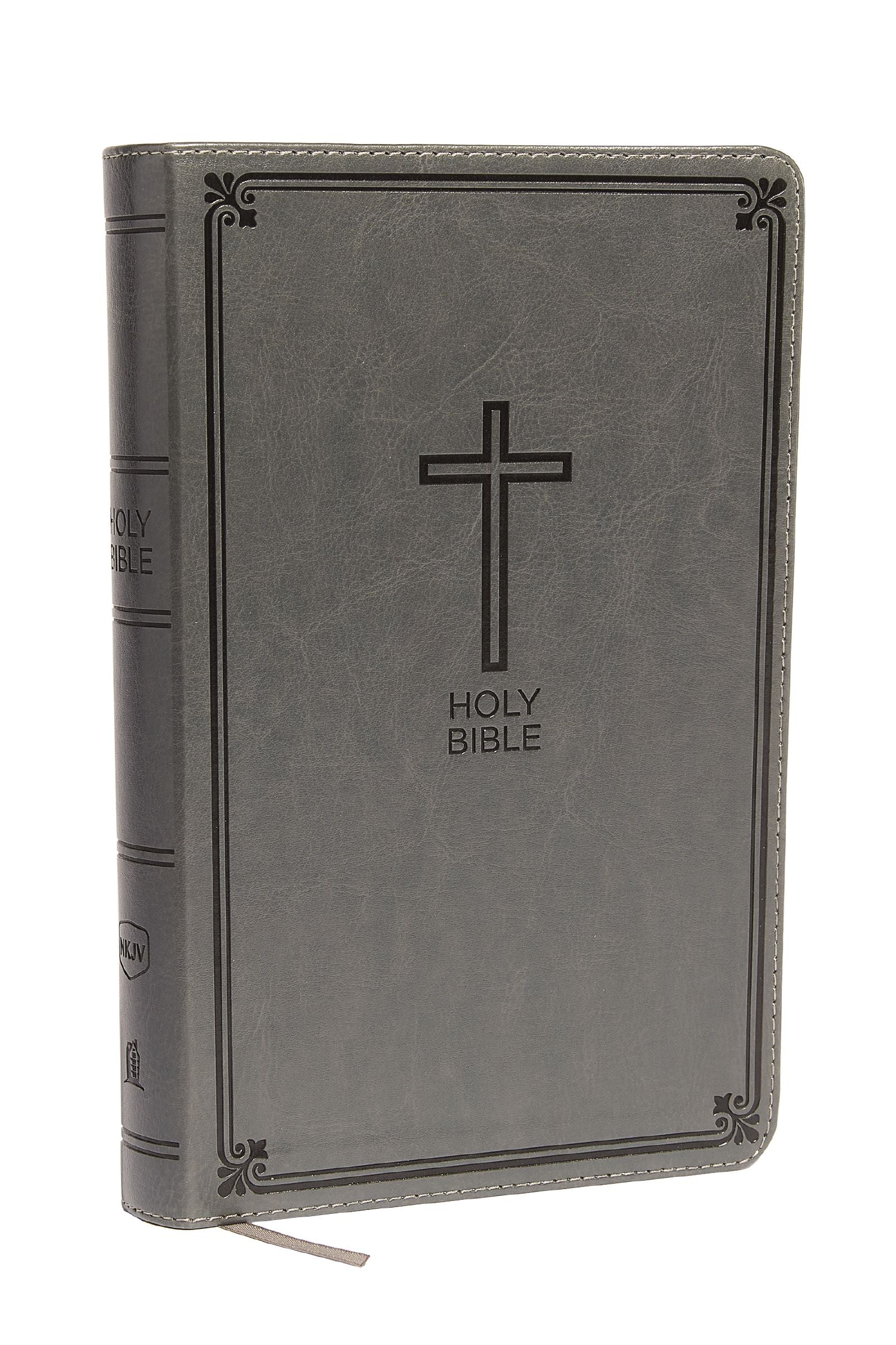 NKJV Deluxe Gift Bible Gray (Red Letter Edition)