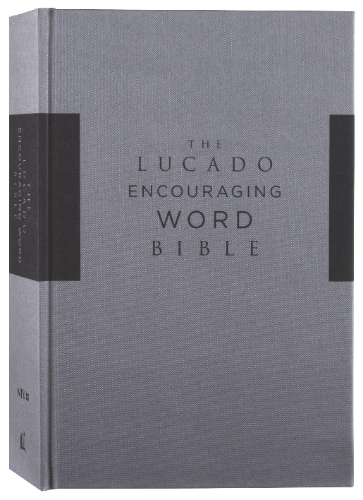 NIV Lucado Encouraging Word Bible Gray