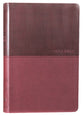 NKJV Value Thinline Bible Large Print Burgundy (Red Letter Edition)