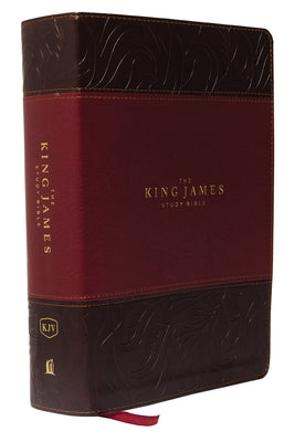 KJV Study Bible Burgundy Indexed Full-Color Edition (Red Letter Edition)