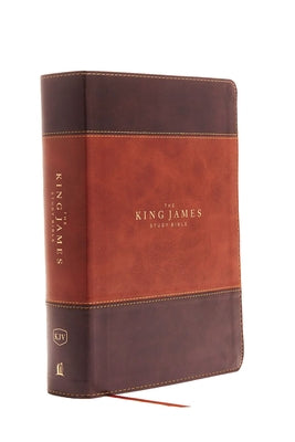 KJV Study Bible Brown Indexed Full-Color Edition (Red Letter Edition)