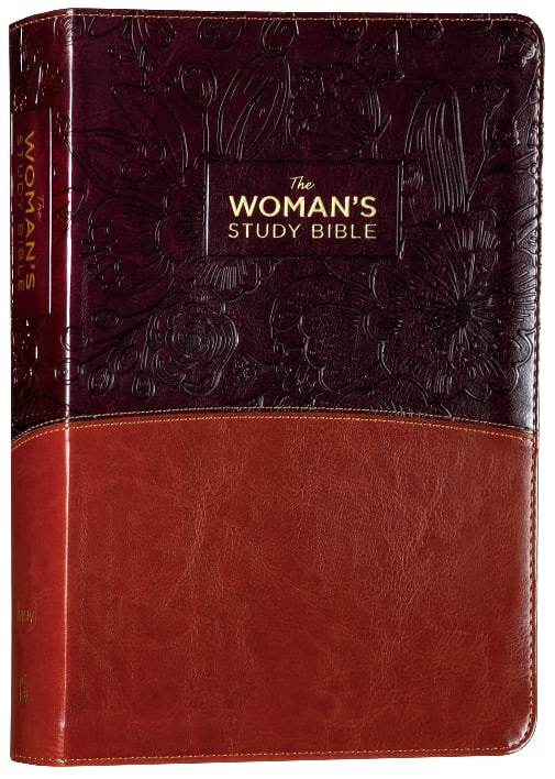 NKJV the Woman's Study Bible Brown/Burgundy Full-Color Fully Revised