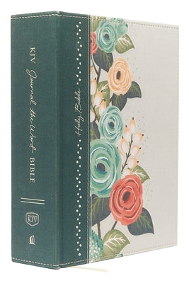 KJV Journal the Word Bible Large Print Green Floral (Red Letter Edition)
