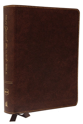 NKJV Journal the Word Bible Large Print Brown (Red Letter Edition)