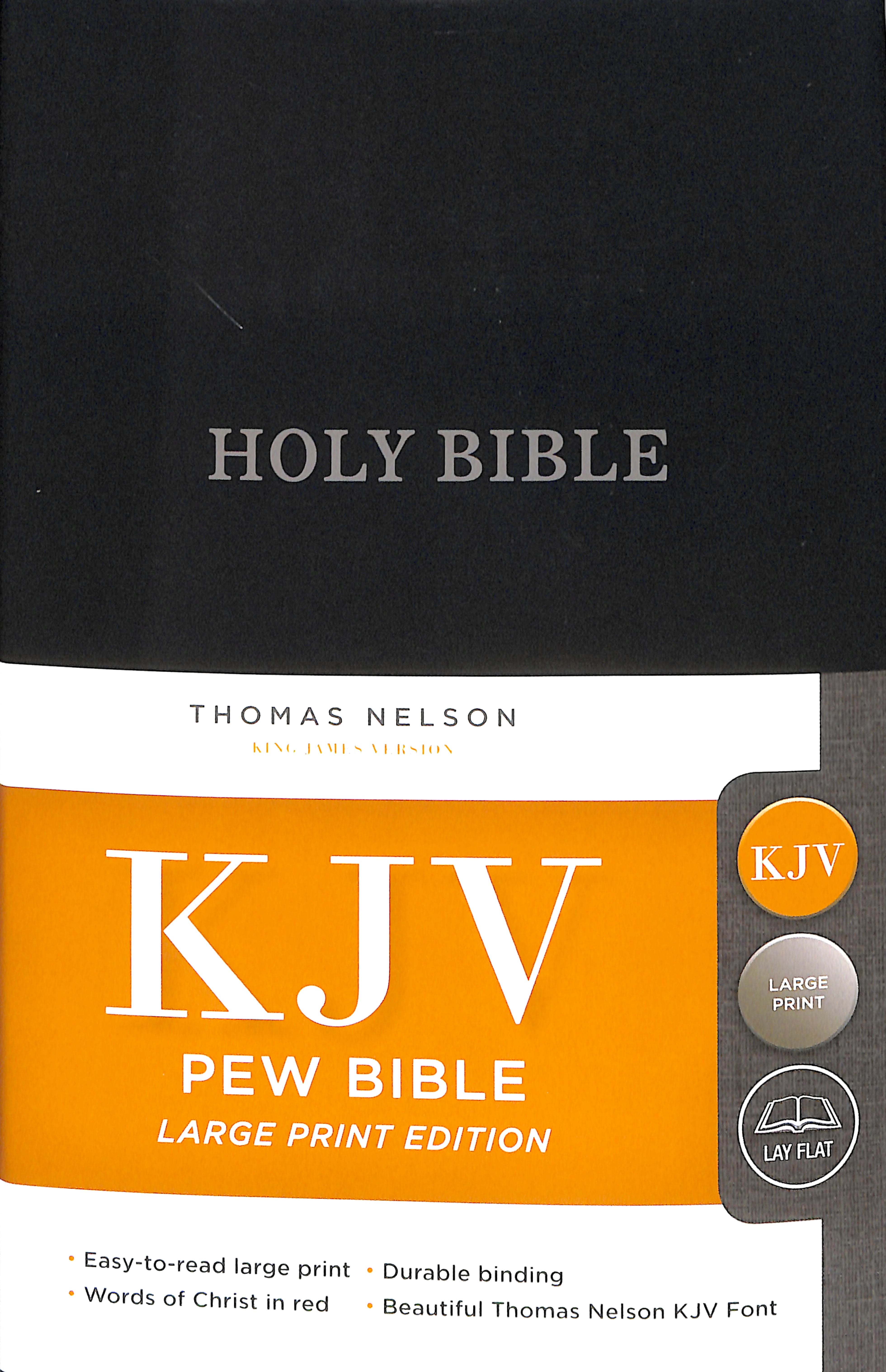 KJV Pew Bible Large Print Blue (Red Letter Edition)