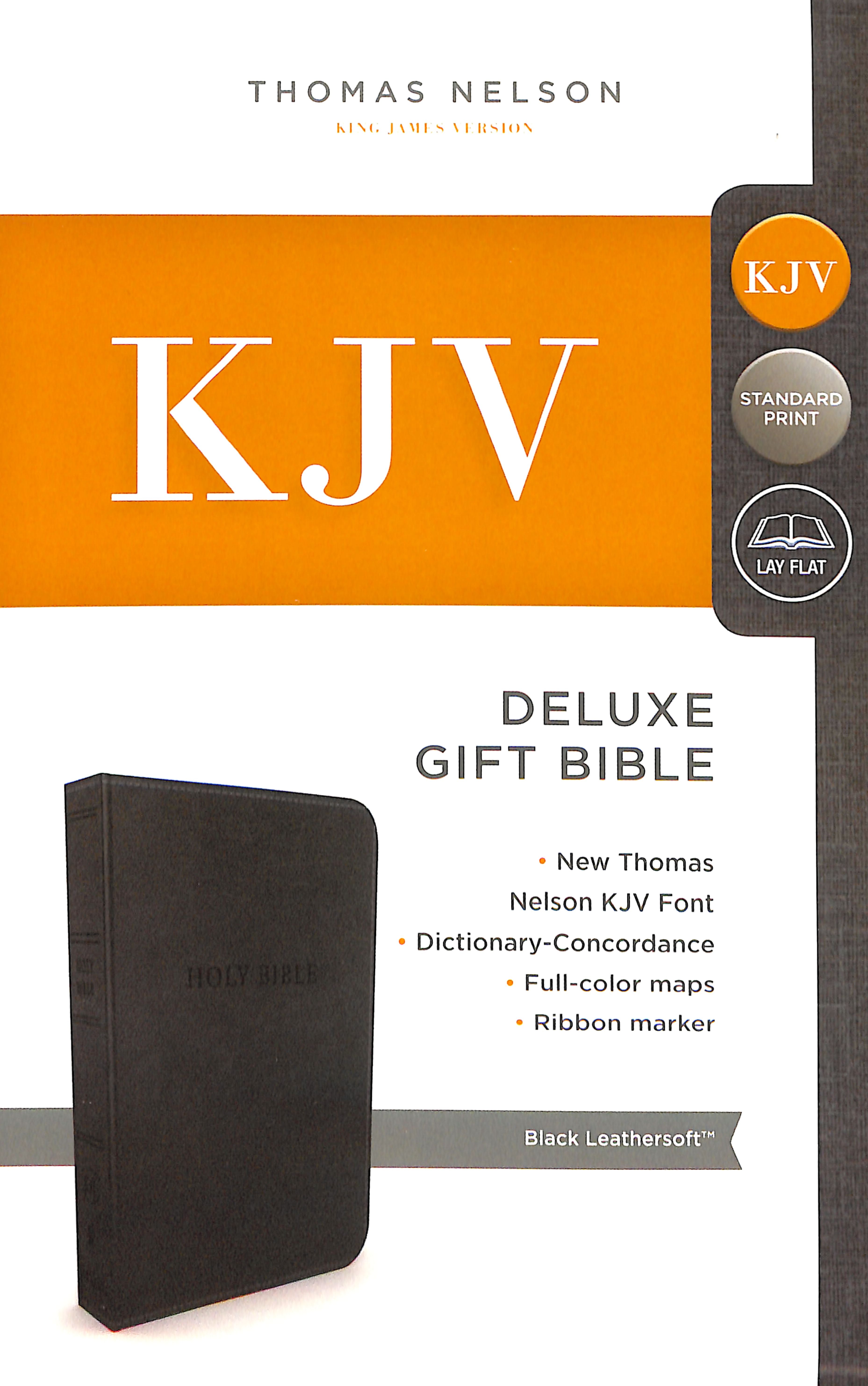 KJV Deluxe Gift Bible Black (Red Letter Edition)
