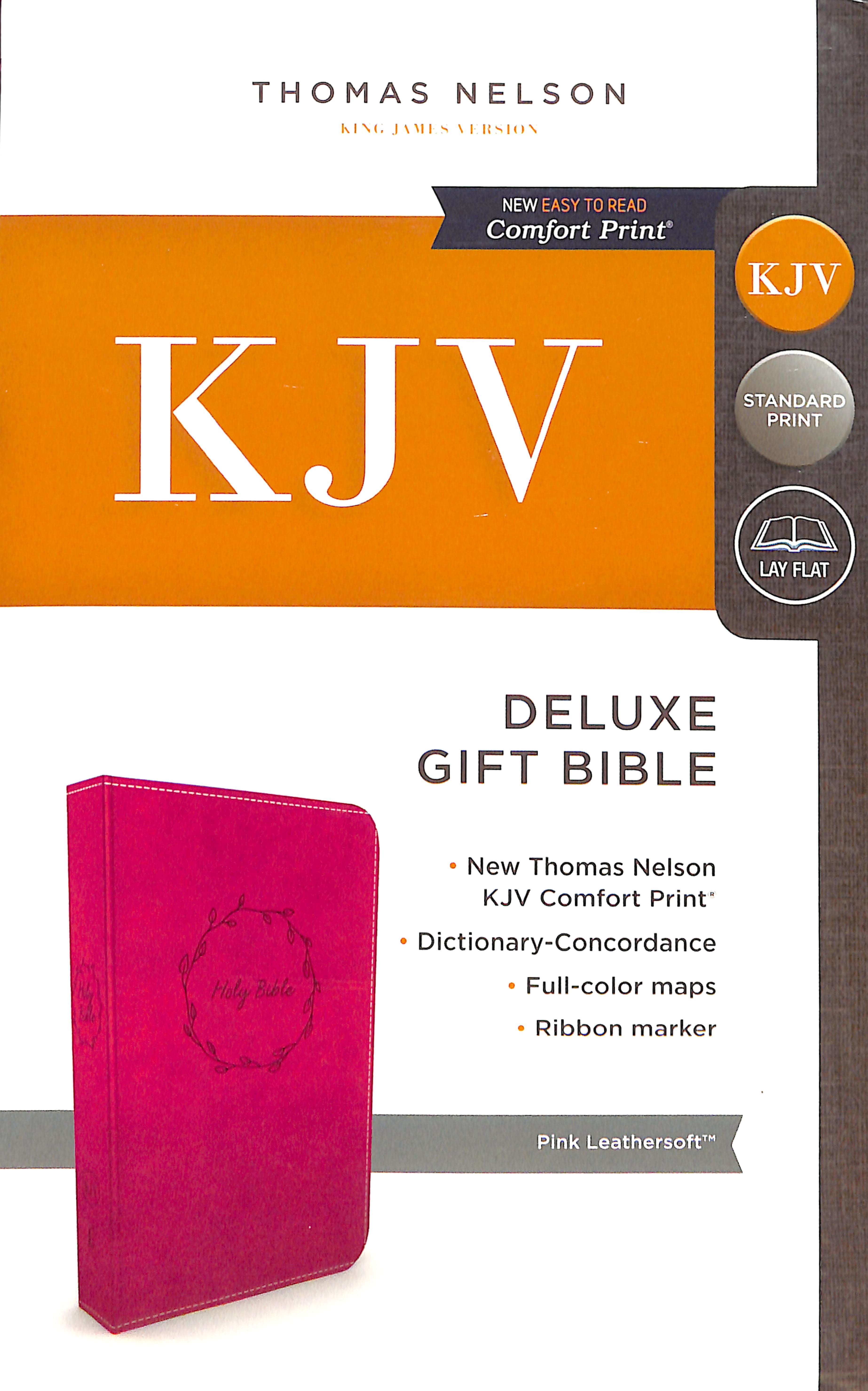 KJV Deluxe Gift Bible Pink (Red Letter Edition)