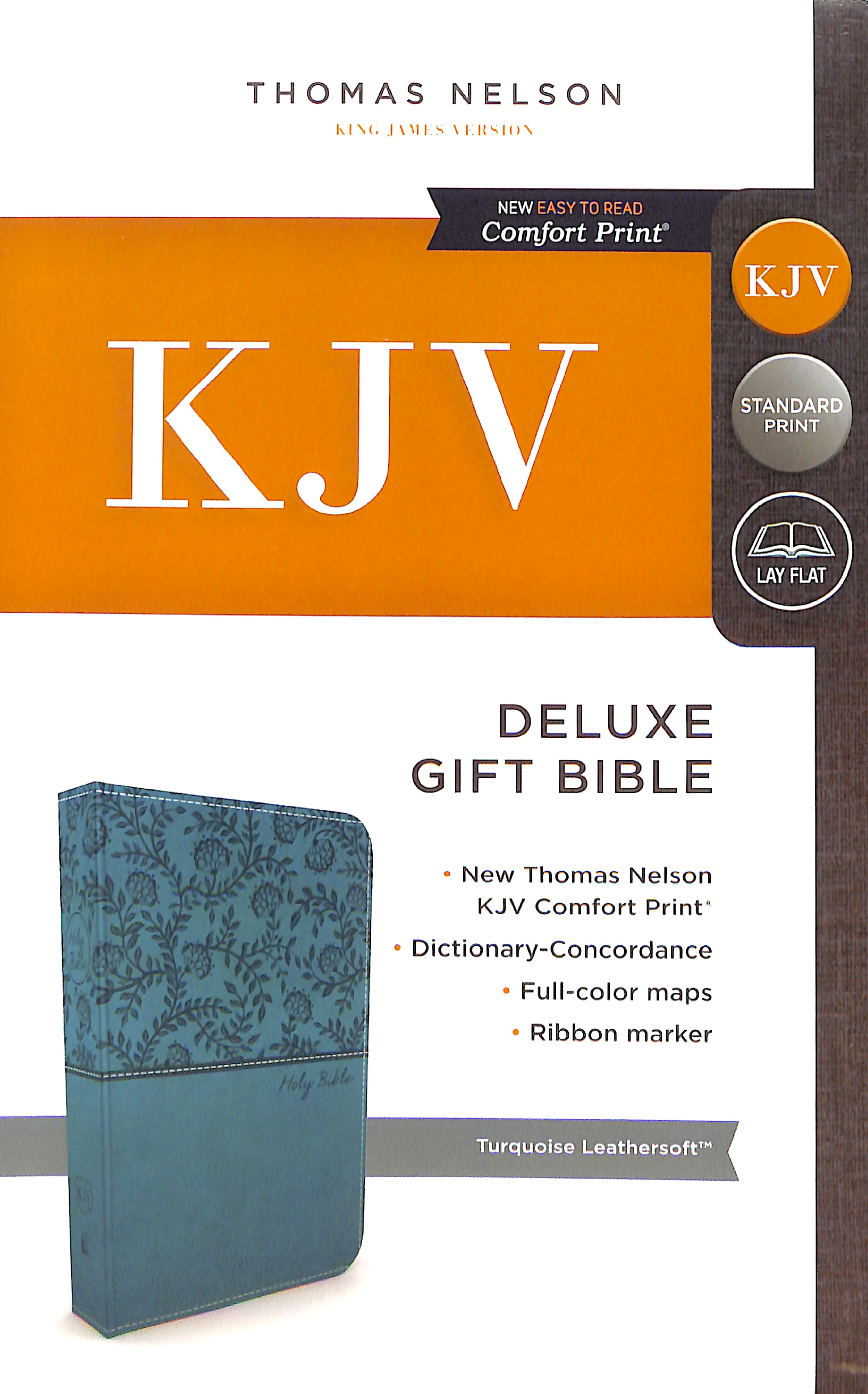 KJV Deluxe Gift Bible Turquoise (Red Letter Edition)
