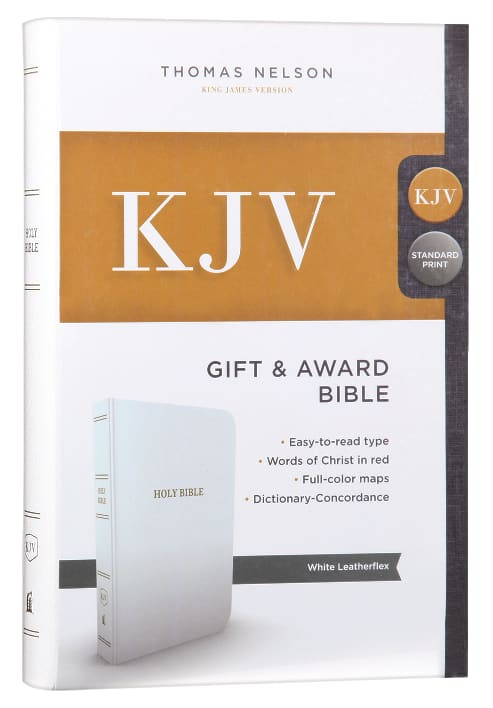 KJV Gift and Award Bible White (Red Letter Edition)