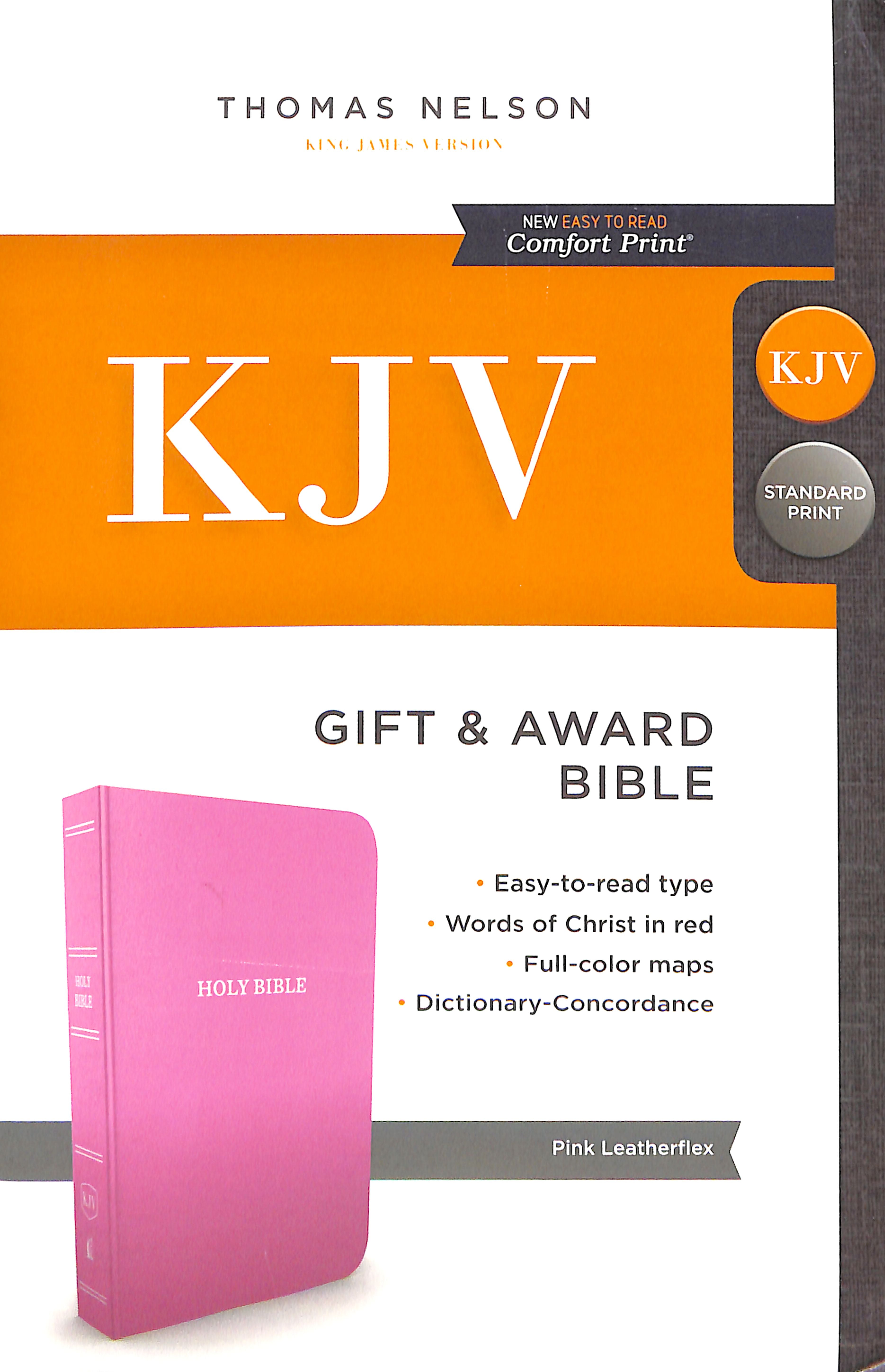 KJV Gift and Award Bible Pink (Red Letter Edition)
